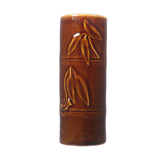 Dark Brown Bamboo Tiki Mug