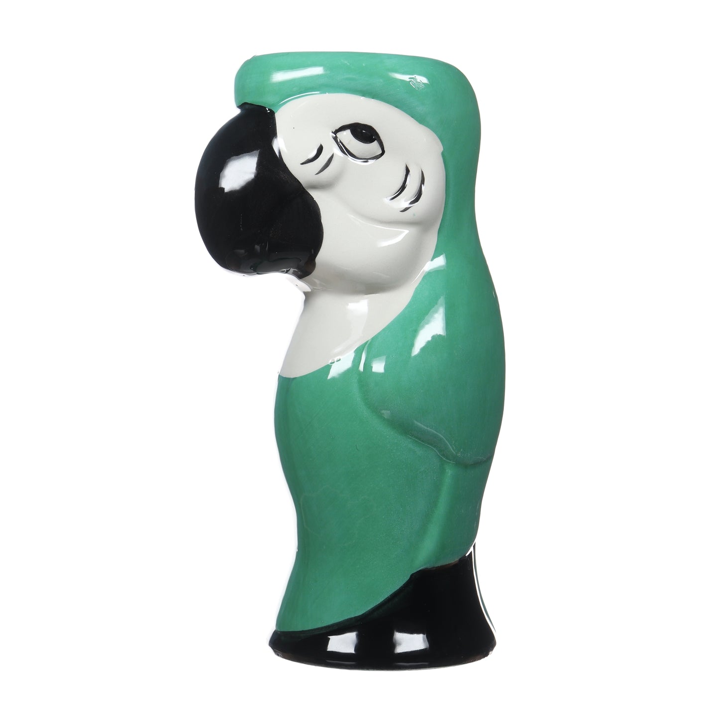Green Parrot Tiki Mug