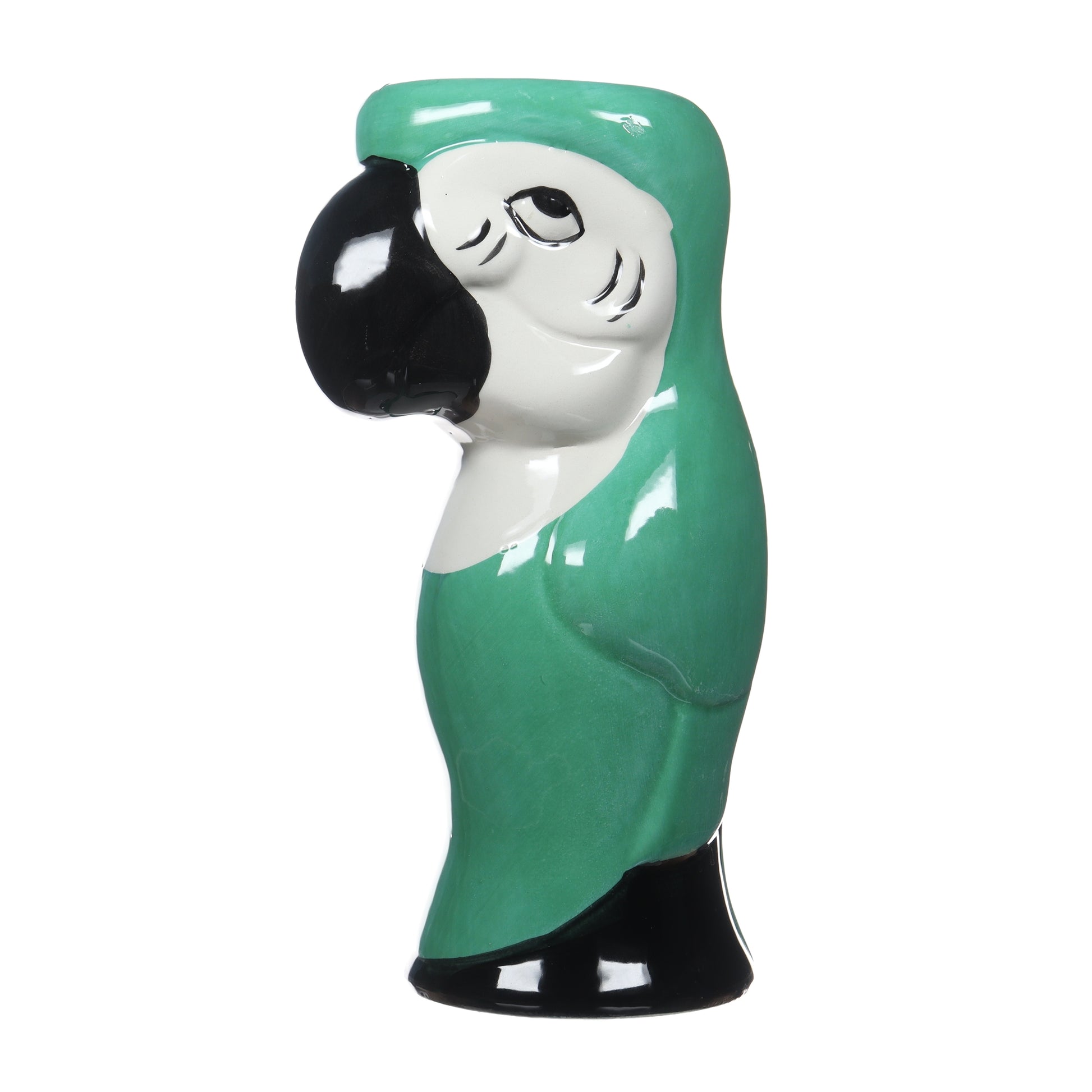 Green Parrot Tiki Mug
