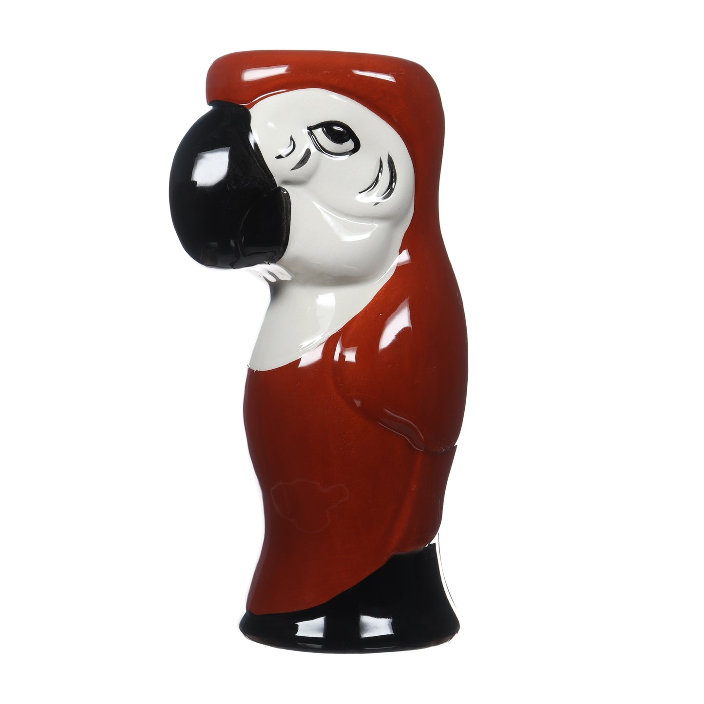 Red Parrot Tiki Mug