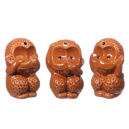 Monkey See Say Hear Tiki Mugs