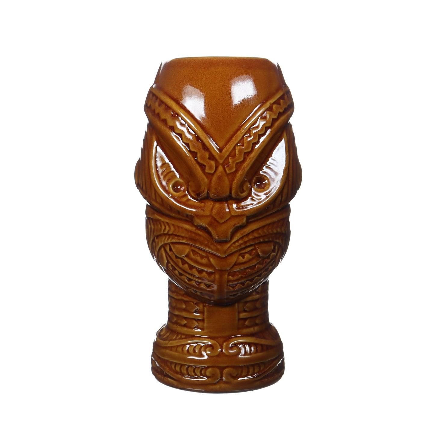 Brown Headhunter Tiki Mug
