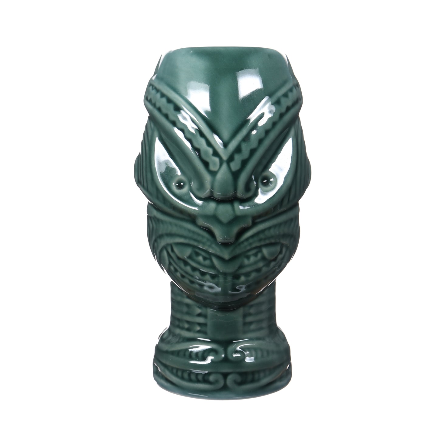Green Headhunter Tiki Mug