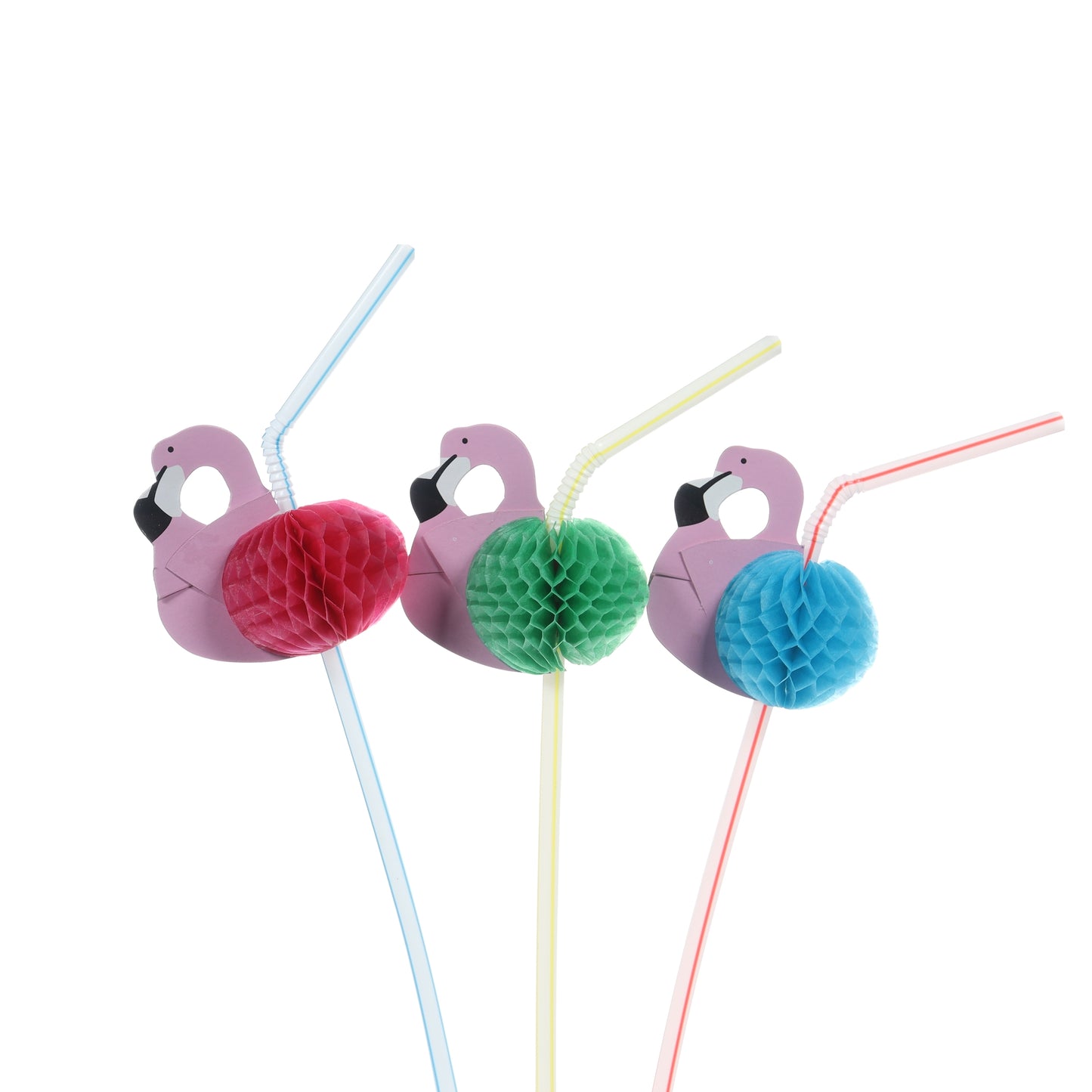 Pink Flamingo Straw