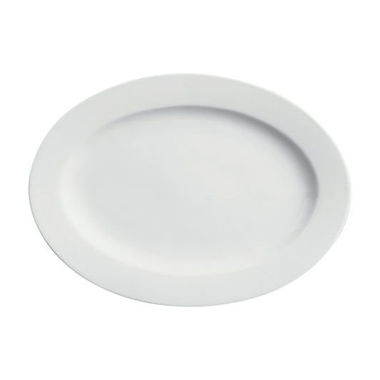 Oval Platter with Rim - Imperial White