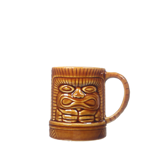 Brown Tiki Mug with Handle