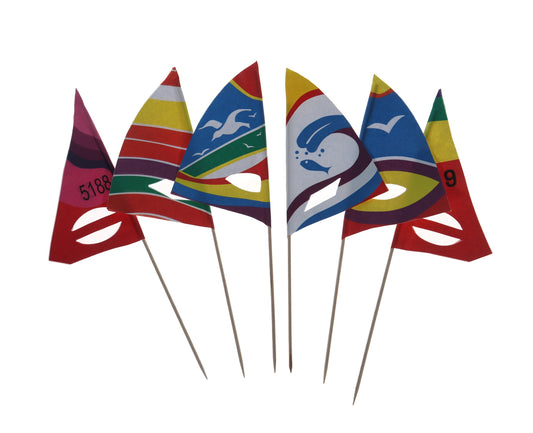 Large Sail Boat Toothpick Flags
