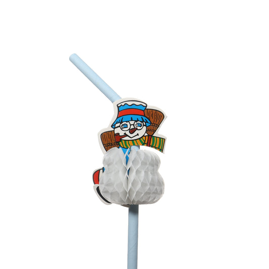 Snowman Straw