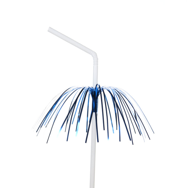 Fireworks Foil Cocktail Straw White